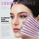 14pcs Luxury Purple Makeup Brushes Collec tion