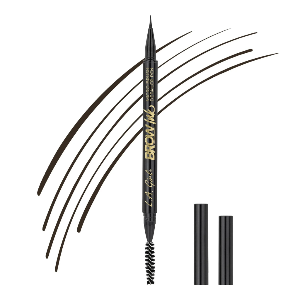 [10067] Brow Ink Micro Brush Detailer Pen (Dark Brown)