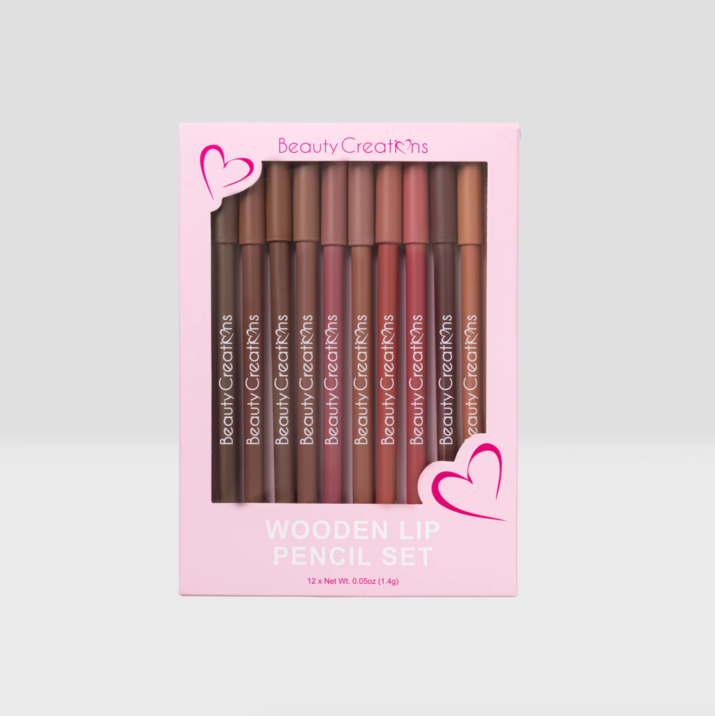 WOODEN LIP PENCIL SET (12pc)