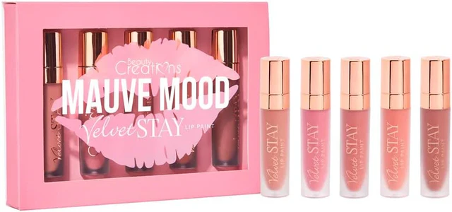 [2605138] VELVET STAY LIP PAINT SET - MAUVE MOOD (Beauty Creation)