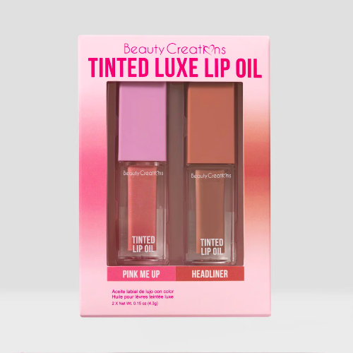 [10610] Tinted Luxe Lip Oil Soft Spoken Set - Pink me up
